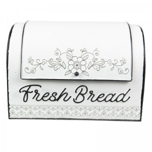 Cutie decorativa pentru paine "Fresh Bread" 30x20x20cm, Clayre & Eef Cutie decorativa pentru paine "Fresh Bread" 30x20x20cm, Clayre & Eef