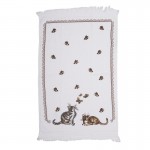 Prosop de bucatarie flausat 100% bumbac 40x66cm "Kittens", Clayre & Eef
