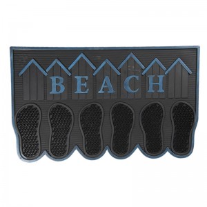 Covoras de intrare "Surf Beach" 75*45*1 cm, Clayre & Eef Covoras de intrare "Surf Beach" 75*45*1 cm, Clayre & Eef