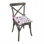 Perna pentru scaun cu umplutura din spuma "Rustic Rose" 40*40*4 cm, Clayre&Eef