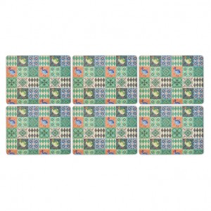 PIMPERNEL Zanzibar Dodo Set 6 Placemats Medium 30.5 x 23cm PIMPERNEL Zanzibar Dodo Set 6 Placemats Medium 30.5 x 23cm