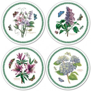 PIMPERNEL Botanic Garden Set 4 Placemats Medium Round 31cm PIMPERNEL Botanic Garden Set 4 Placemats Medium Round 31cm