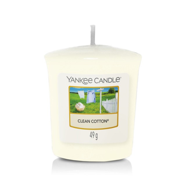 Lumanare Parfumata Votive Clean Cotton, Yankee Candle