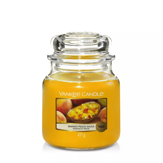Lumanare Parfumata Borcan Mediu Mango Peach Salsa, Yankee Candle
