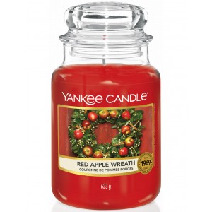 Lumanare Parfumata Borcan Mare Red Apple Wreath, Yankee Candle