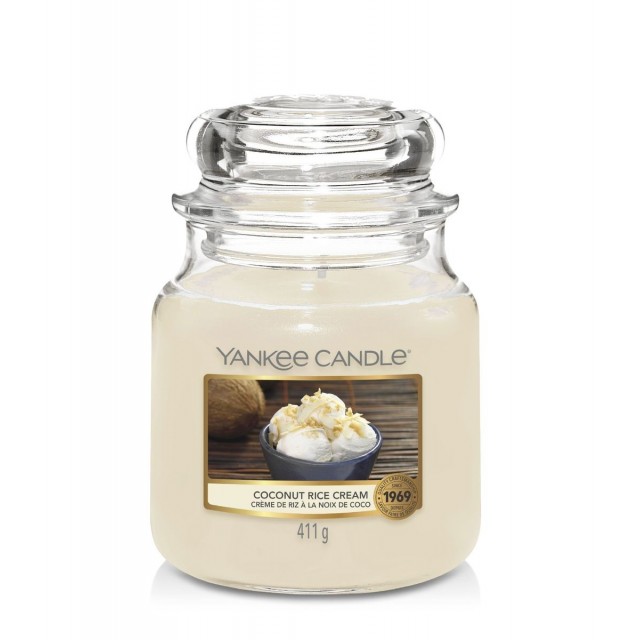 Lumanare Parfumata Borcan Mediu Coconut Rice Cream, Yankee Candle