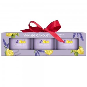 Yankee Candle Set 3 lumanari Mini in sticla Lemon Lavender Yankee Candle Set 3 lumanari Mini in sticla Lemon Lavender