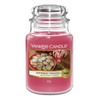 Lumanare Parfumata Borcan Mare Peppermint Pinwheels, Yankee Candle