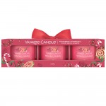 Yankee Candle Set 3 lumanari Mini in sticla Peppermint Pinwheels