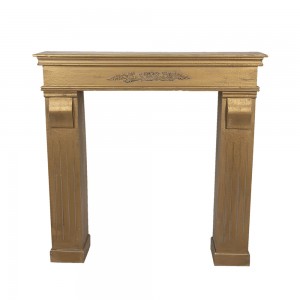 Rama/masca decorativa din lemn pentru semineu, 100x22x99 cm, Clayre & Eef Rama/masca decorativa din lemn pentru semineu, 100x22x99 cm, Clayre & Eef