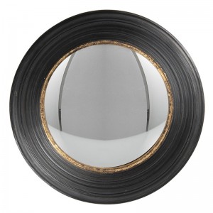 Oglinda decorativa, convexa, negru auriu Ø 34*6 cm Oglinda decorativa, convexa, negru auriu Ø 34*6 cm