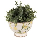 Ghiveci ceramic decor lamai  Ø 17*11 cm, Clayre & Eef
