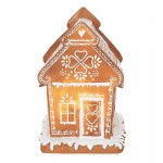 Decoratiune cu LED "Gingerbread House" 15*12*17 cm, Clayre&Eef