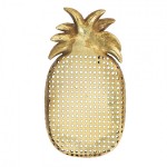 Tava decorativa "Golden Pineapple" 40*22 cm, Clayre & Eef