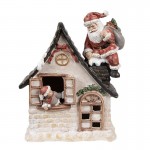 Decoratiune cu LED "Christmas House" 16*8*19 cm, Clayre&Eef