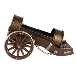 Suport sticla "Medieval Cannon" 28*4*22 cm, Clayre & Eef