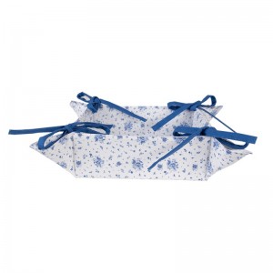 Cos de paine "Blue Rose Blooming" 35x35 cm, Clayre&Eef Cos de paine "Blue Rose Blooming" 35x35 cm, Clayre&Eef