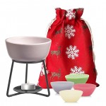 Set cadou Little Flurries Arzator si ceara parfumata, Yankee Candle