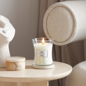 Lumanare Parfumata Borcan Mediu Linen, WoodWick®