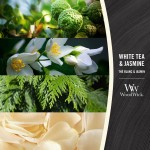 Lumanare Parfumata Borcan Mediu White Tea & Jasmine, WoodWick®