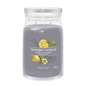 Yankee Candle Lumanare Parfumata Borcan Mare Signature Black Tea & Lemon