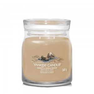 Yankee Candle Lumanare Parfumata Borcan Mediu Signature Amber & Sandalwood