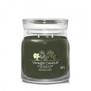 Yankee Candle Lumanare Parfumata Borcan Mediu Signature Silver Sage & Pine Yankee Candle Lumanare Parfumata Borcan Mediu Signature Silver Sage & Pine