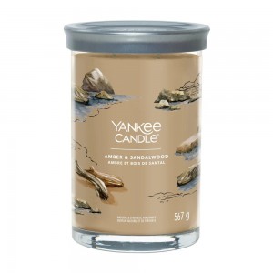 Yankee Candle Lumanare Parfumata Pahar Mare Signature Amber & Sandalwood