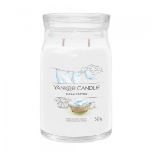 Yankee Candle Lumanare Parfumata Borcan Mare Signature Clean Cotton Yankee Candle Lumanare Parfumata Borcan Mare Signature Clean Cotton