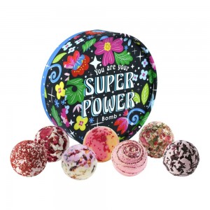 Set cadou 7 saruri de baie "Super Power", Bomb Cosmetics Set cadou 7 saruri de baie "Super Power", Bomb Cosmetics