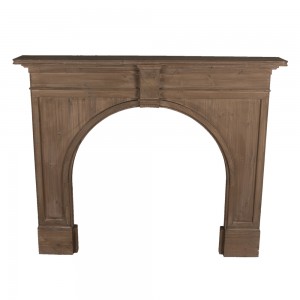 Rama/masca decorativa din lemn pentru semineu 130x21x104 cm, Clayre&Eef Rama/masca decorativa din lemn pentru semineu 130x21x104 cm, Clayre&Eef