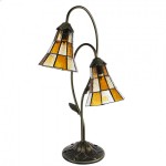 Lampa Tiffany 35x18x61 cm E14/max 2x25W, Clayre & Eef