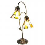 Lampa Tiffany 35x18x61 cm E14/max 2x25W, Clayre & Eef