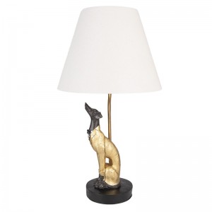 Lampa "Golden Dog" Ø 30x56 cm E27/max 1x60W, Clayre & Eef Lampa "Golden Dog" Ø 30x56 cm E27/max 1x60W, Clayre & Eef