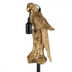 Lampadar cu picior negru decor papagal auriu "Golden Parrot" Ø 25x139 cm E27/max 1x60W, Clayre & Eef