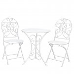 Set mobilier gradina/terasa, masuta si 2 scaune, French Style, Clayre & Eef