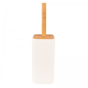 Perie pentru toaleta cu suport "White Brown", Clayre & Eef