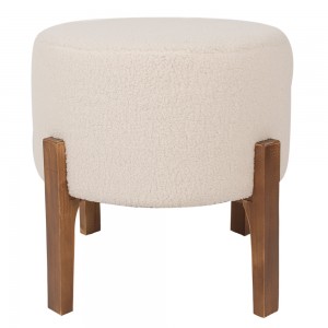 Taburet "Beige Pouf" Ø 45x45 cm, Clayre & Eef Taburet "Beige Pouf" Ø 45x45 cm, Clayre & Eef