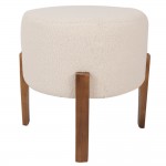 Taburet "Beige Pouf" Ø 45x45 cm, Clayre & Eef