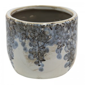 Vas decorativ "Rustic Charm" Ø 10x8 cm, Clayre & Eef Vas decorativ "Rustic Charm" Ø 10x8 cm, Clayre & Eef