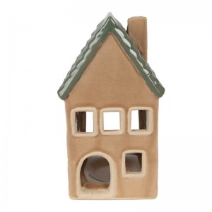 Suport casuta pentru lumanare Tealight 8x8x15 cm, Clayre & Eef Suport casuta pentru lumanare Tealight 8x8x15 cm, Clayre & Eef