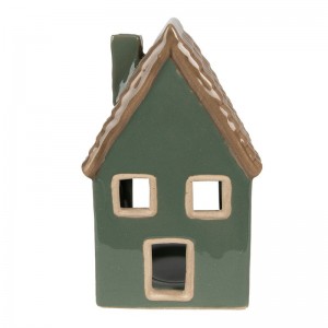 Suport casuta pentru lumanare Tealight 9x8x15 cm, Clayre & Eef Suport casuta pentru lumanare Tealight 9x8x15 cm, Clayre & Eef