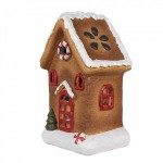 Decoratiune Casuta de turta dulce "Gingerbread House" 9x7x15 cm, Clayre&Eef