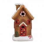 Decoratiune Casuta de turta dulce "Gingerbread House" 9x7x15 cm, Clayre&Eef