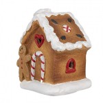 Decoratiune Casuta de turta dulce "Gingerbread House" 11x7x16 cm, Clayre&Eef