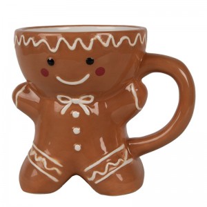 Cana model turta dulce Craciun "Gingerbread Man" 325ml, Clayre & Eef  Cana model turta dulce Craciun "Gingerbread Man" 325ml, Clayre & Eef