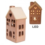 Casuta decorativa cu LED "Winter House" 8x6x15 cm, Clayre&Eef