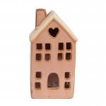 Casuta decorativa cu LED "Winter House" 6x6x11 cm, Clayre&Eef