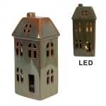 Casuta decorativa cu LED "Winter House" 7x6x15 cm, Clayre&Eef