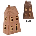 Casuta decorativa cu LED "Winter House" 10x6x16 cm, Clayre&Eef